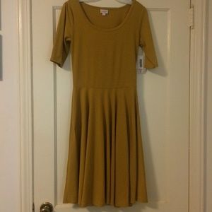 Lularoe mustard gold Nicole dress